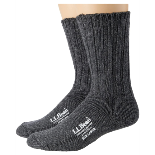 L.L.Bean LLBean Merino Wool Ragg Socks 10 2-Pair