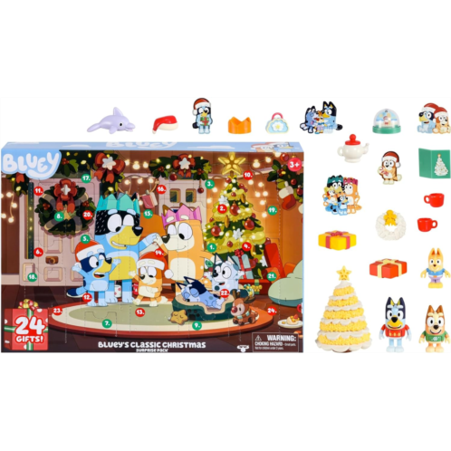 Blueys Exclusive Advent Calendar Pack. Open the Packaging To Find A Bluey Surprise Each Day For 24 days Including Exclusive Figures! Amazon Exclusive