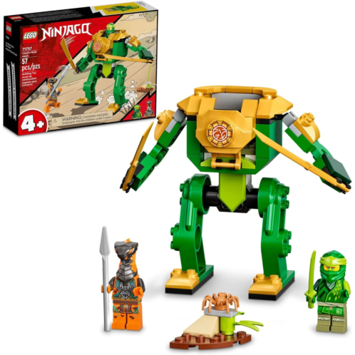 LEGO NINJAGO Lloyds Ninja Mech Battle Action Figure Toy 71757 for Kids, Boys and Girls Ages 4 Plus with Snake Figure and Minifigure, Gifts for Preschoolers
