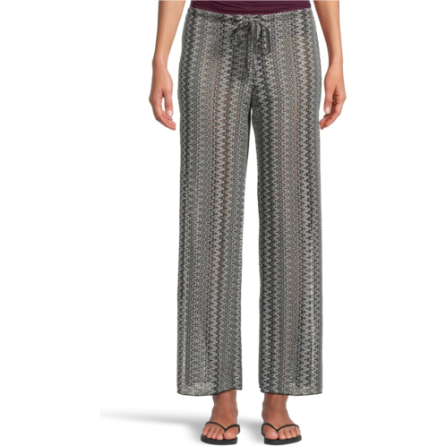 Womens BECCA Waterway Crochet Split Leg Pant Cover-Up