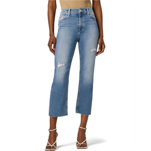 Womens Hudson Jeans Remi High-Rise Straight Crop in Oceanview