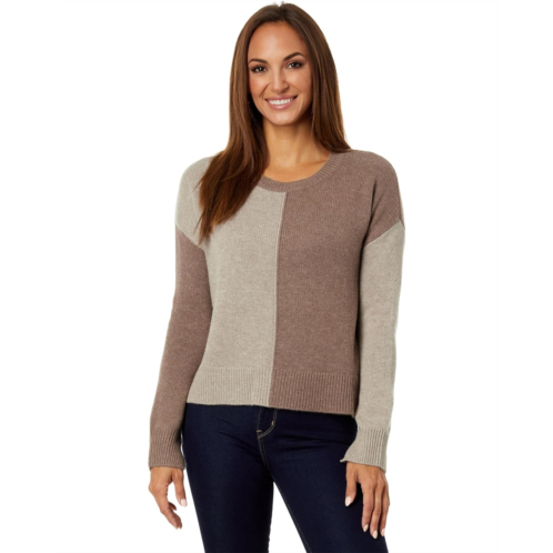 Womens Splendid Amy Color-Block Sweater