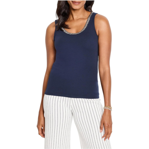 Womens NICZOE Shimmer Trimmed Tank