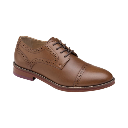 Johnston & Murphy Kids Conard Cap Toe (Little Kid/Big Kid)