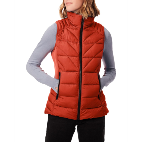 Bernardo Fashions Softy Glam Quilted Vest with Neoprene Combo