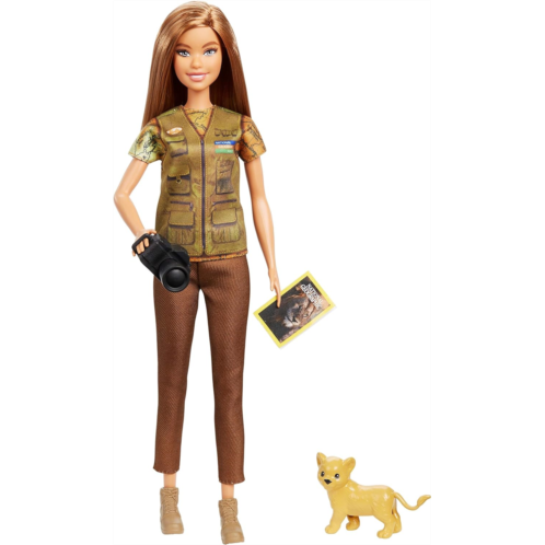 Barbie Photojournalist Doll, Brunette, Inspired by National Geographic for Kids 3 Years to 7 Years Old