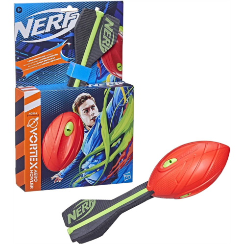 NERF Vortex Aero Howler Foam Ball, Classic Long-Distance Football, Flight-Optimizing Tail, Whistling Sound, Indoor & Outdoor Fun, Christmas Stocking Stuffers for Kids