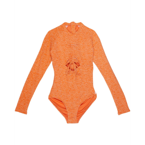 Seafolly Kids Retro Ruched Front One-Piece (Big Kids)