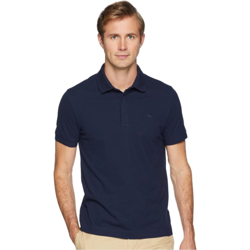 Mens Lacoste Short Sleeve Solid Stretch Pique Regular