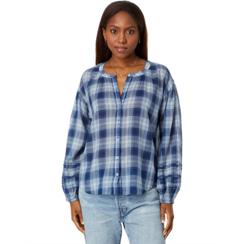 Lucky Brand Relaxed Button Through Blouse