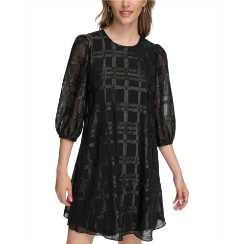 Calvin Klein Glitter Chiffon Dress