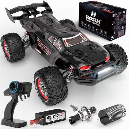 Hosim Mini 1:8 Rc Truck for Adults, Vortan Brushless Rc Truck Gas Powered Rc Cars for Adults Fast Rc Car 50MPH, All Terrain Remote Control Car for Adults Hobby Rc Car Monster Truck