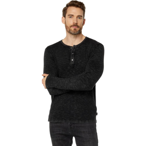 Mens John Varvatos MEMPHIS WAFFLE HENLEY