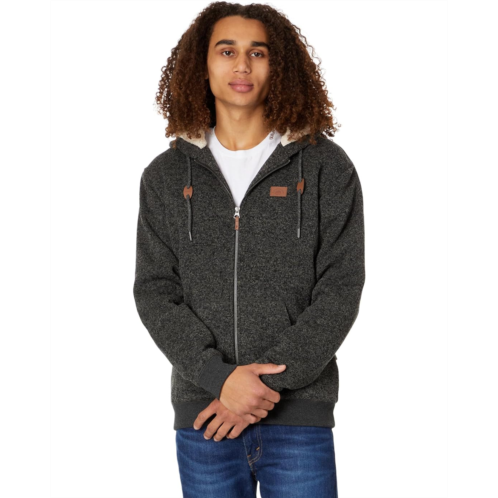 Mens Quiksilver Keller Full Zip Sherpa Hoodie