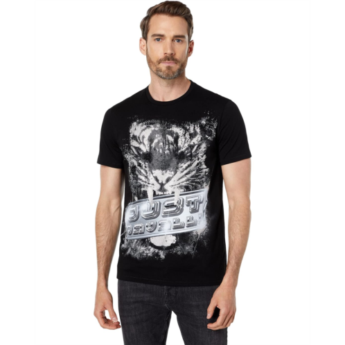 Just Cavalli Queens T-Shirt with Tiger Graphic with Crystals