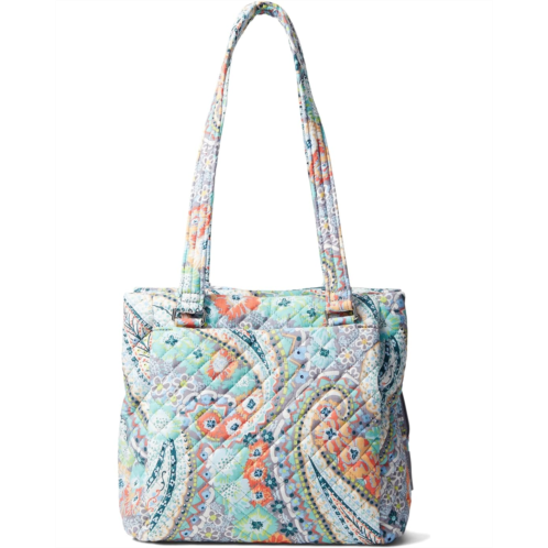 Vera Bradley Cotton Multi-Compartment Shoulder Satchel Purse