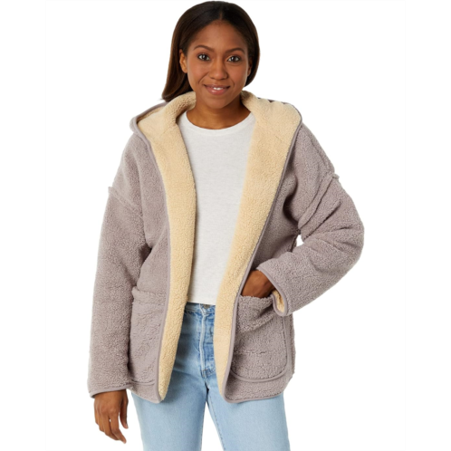 Lucky Brand Reversible Sherpa Cardigan