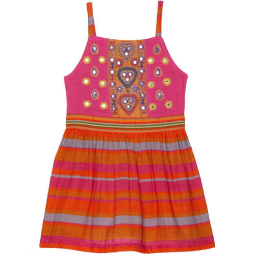 PEEK Embroidered Stripe Dress (Toddler/Little Kids/Big Kids)