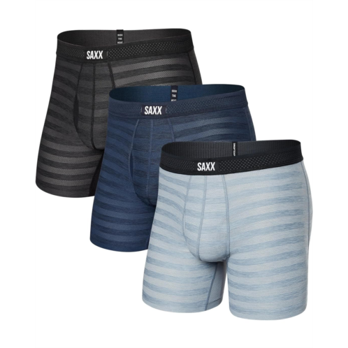 Mens SAXX UNDERWEAR Droptemp Cooling Mesh Boxer Brief Fly 3-Pack
