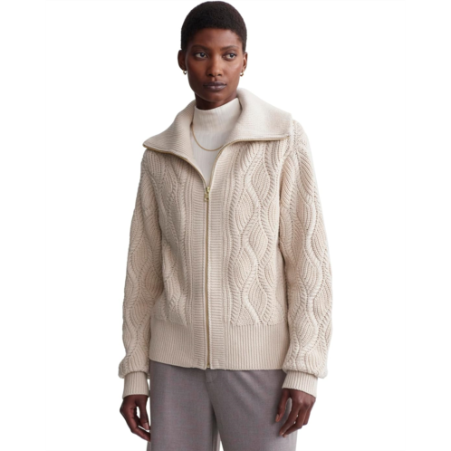Womens Varley Lando Full Zip Knit
