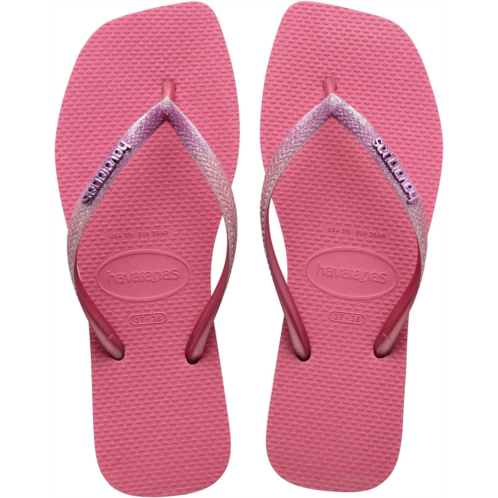 Havaianas Slim Square Glitter Flip Flop Sandal