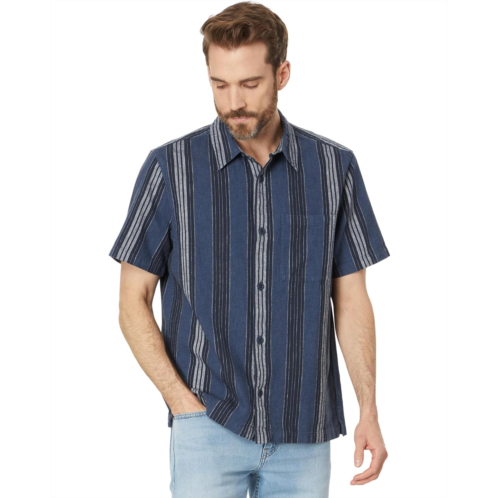 Mens Madewell Easy Short-Sleeve Shirt in Hemp-Cotton Blend