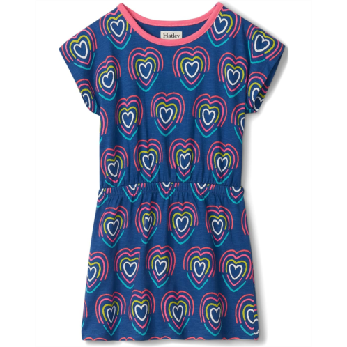Hatley Kids Rainbow Hearts Cinched Waist Dress (Toddler/Little Kids/Big Kids)