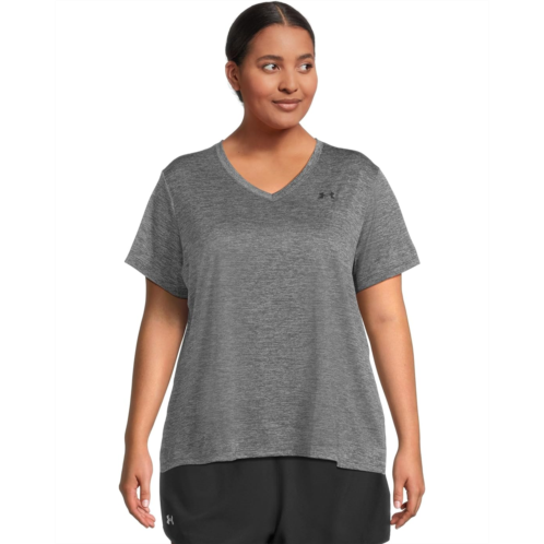 Under Armour Plus Size Tech Short Sleeve V-Neck Twist