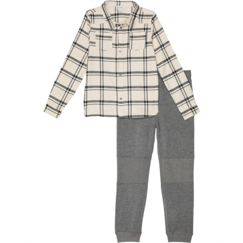 Splendid Littles Flannel Button-Up & Pants Set (Toddler/Little Kids/Big Kids)