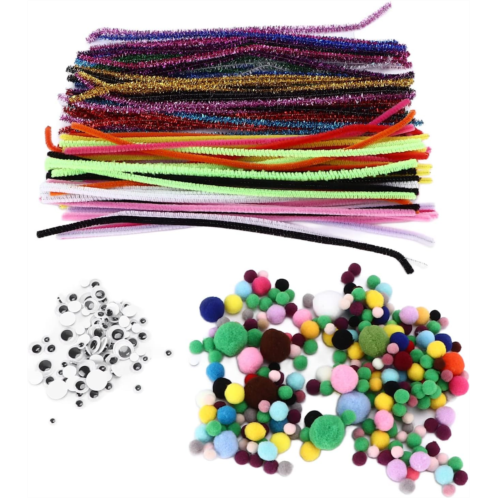 Agatige Chenille Stems Set, Pipe Cleaners Set DIY Toy Decoration Materials Accessories for DIY Art Crafts Toys Scrapbooks