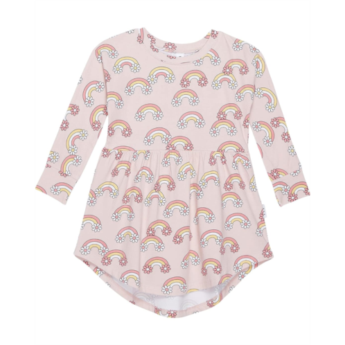 HUXBABY Daisy Rainbow Long Sleeve Swirl Dress (Infant/Toddler)