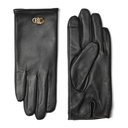 POLO Ralph Lauren LAUREN Ralph Lauren Oval Logo Leather Touch Glove
