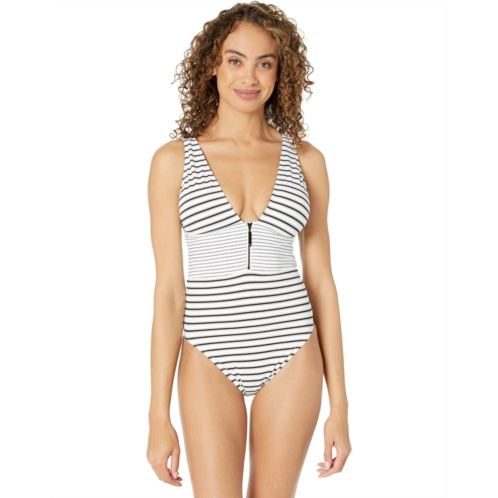 POLO Ralph Lauren Chic Stripes Harrison Over-the-Shoulder One-Piece