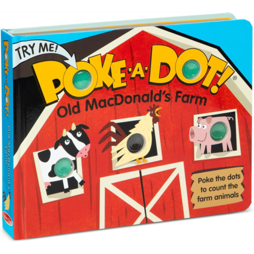 Melissa & Doug Childrens Book - Poke-a-Dot: Old MacDonalds Farm (Board Book with Buttons to Pop) - FSC Certified