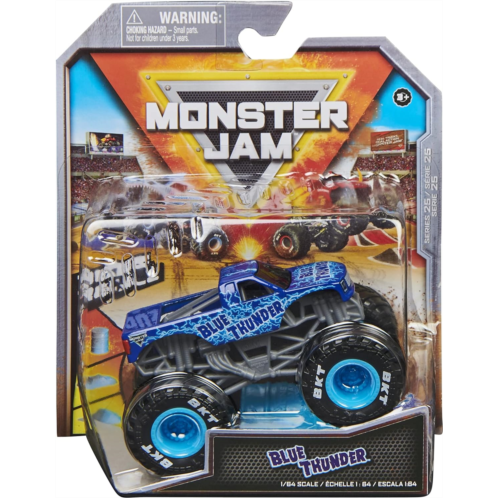 Monster Jam 2022 Spin Master 1:64 Diecast Truck with Bonus Accessory: Legacy Trucks Blue Thunder