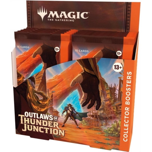 Magic The Gathering Magic: The Gathering Outlaws of Thunder Junction Collector Booster Box - 12 Packs (180 Magic Cards)