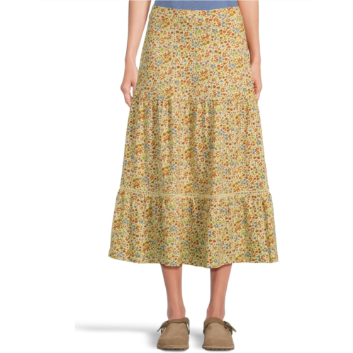 Womens Toad&Co Marigold Tiered Midi Skirt