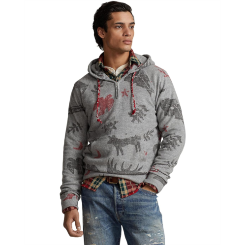 Mens Polo Ralph Lauren Brushed Fleece Graphic Hoodie