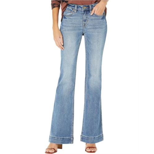 Rock and Roll Cowgirl Mid-Rise Trousers in Medium Wash W8M2679