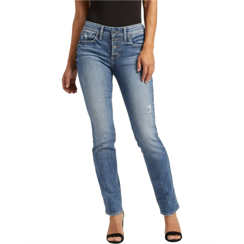 Silver Jeans Co. Suki Mid-Rise Straight Leg Jeans L93430EAE286