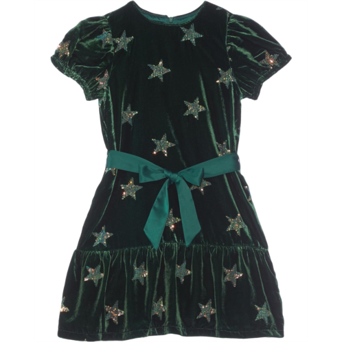 Hatley Kids Gold Star Sequin Velvet Dress (Toddler/Little Kids/Big Kids)