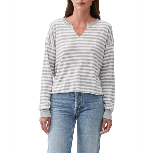 Michael Stars Striped Thermal Delia Boxy Top