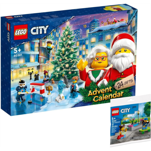 BRICKCOMPLETE LEGO City Set of 2: 60381 LEGO City Advent Calendar 2023 & 30588 Childrens Playground