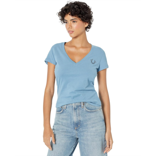 True Religion Buddha Circle Stones V-Neck