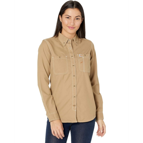 Womens Carhartt Flame-Resistant Force Relaxed Fit Long Sleeve Shirt