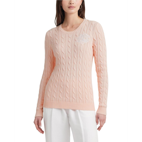 POLO RALPH LAUREN Womens Lauren Ralph Lauren Cable-Knit Cotton Sweater