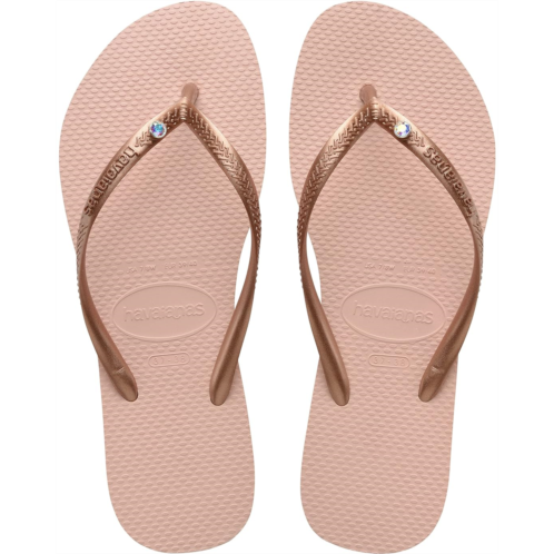Womens Havaianas Slim Crystal SW II Flip Flop Sandal