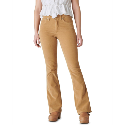 Lucky Brand High-Rise Corduroy Stevie Flare in Cider