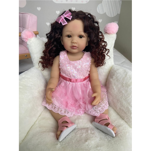 Zero Pam Anatomically Correct Reborn Girl Dolls Lifelike Caucasian Waterproof