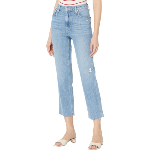 Paige Sarah Straight Ankle Jeans in Cailin Desctructed